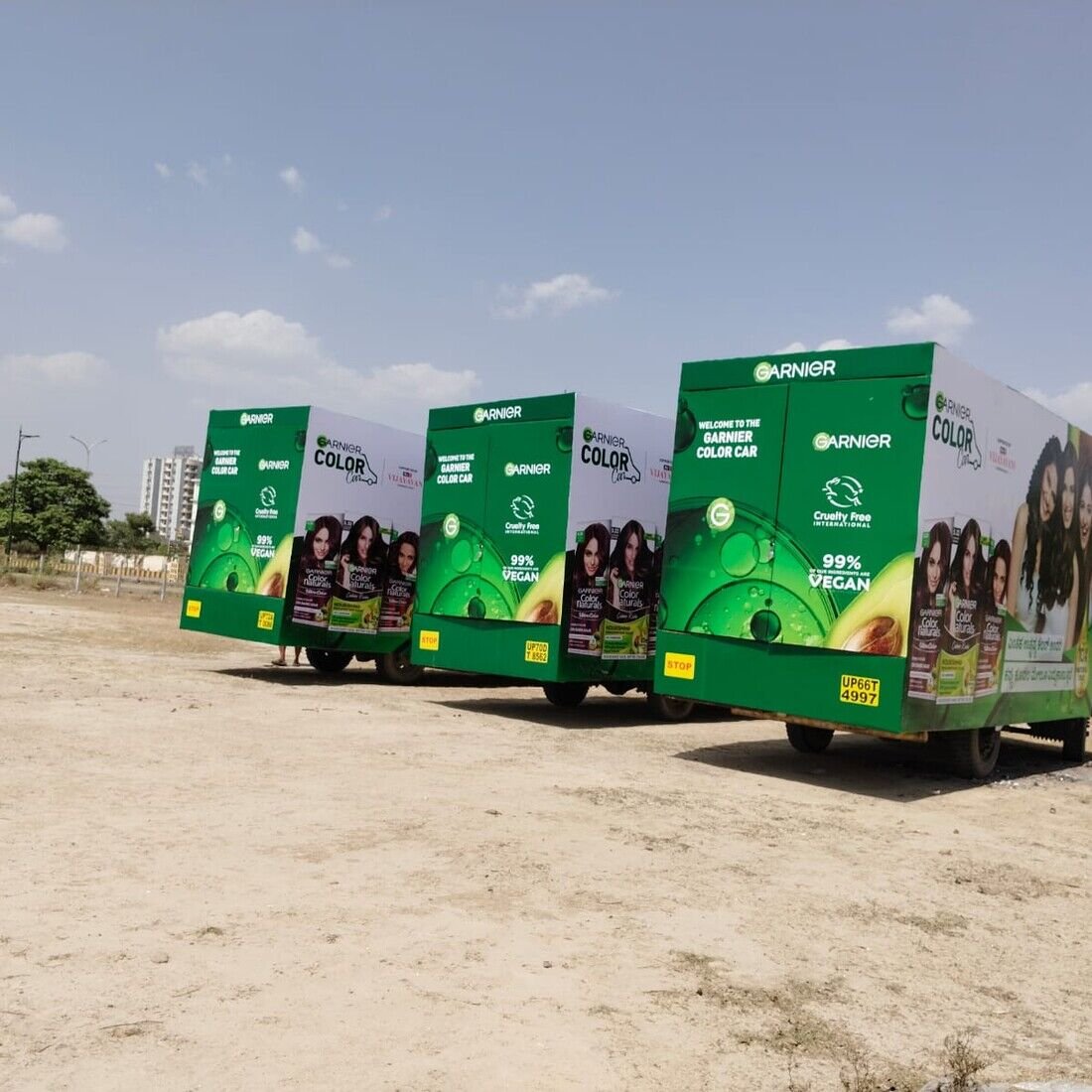 Mountain Dew Adda branded van with open consumer activation counter