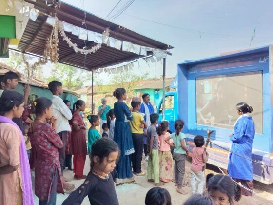 UPI LED van roadside activation in Syoda, Madhya Pradesh