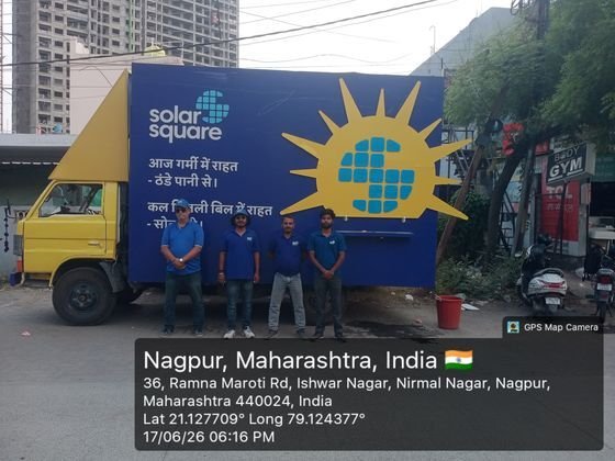 SolarSquare branded canter activation photo